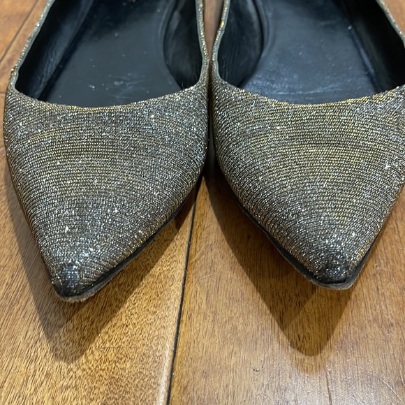 Saint Laurent YSL Paris Glitter flats size 41 used, US size 10 - Picture 9 of 16
